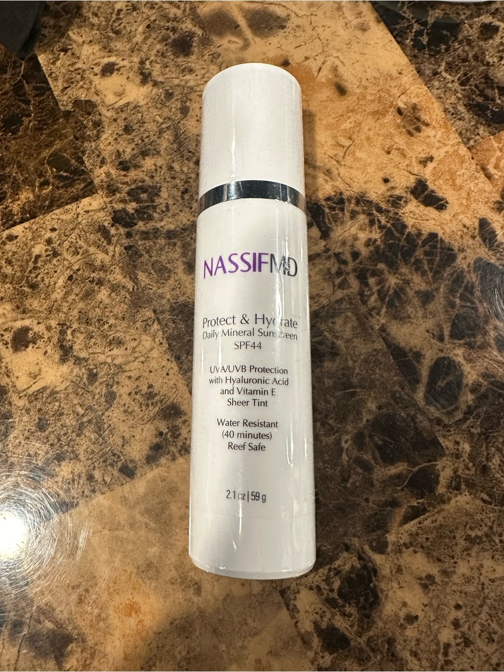 NASSIFMD Protect & Hydrate Daily Mineral Sunscreen SPF 44 — Sheer Tint